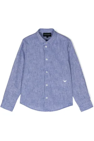 Emporio Armani Hemd mit Logo-Stickerei