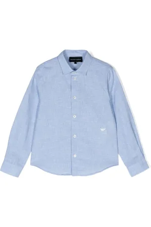 Emporio Armani Hemd mit Logo-Stickerei