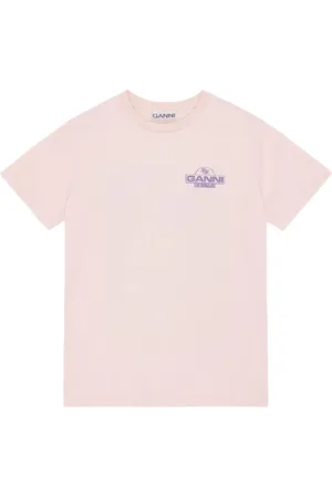 Ganni T-Shirt mit Logo-Print