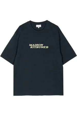 Maison Kitsuné T-Shirt mit Logo-Stickerei