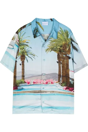 BLUE SKY INN Bowlinghemd mit Pool-Print