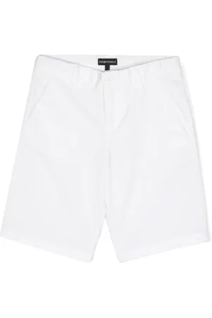 Emporio Armani Bermudas mit Logo-Schild