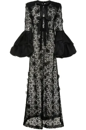 HUISHAN ZHANG Jayma Gown Black Lace