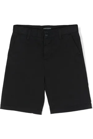 Emporio Armani Bermudas mit Logo-Schild