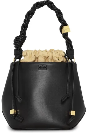 Ganni Beuteltasche mit Flechtriemen