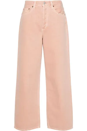 AGOLDE Halbhohe Slung Jeans mit geradem Bein