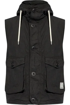 Emporio Armani Ripstop-Weste mit Kapuze