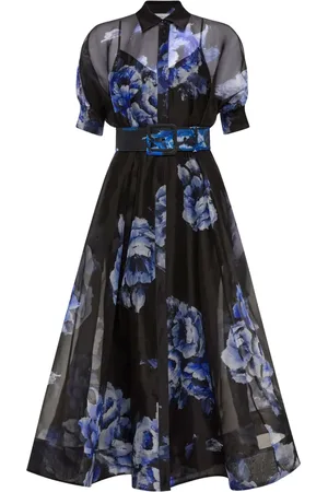Rebecca Vallance Florentine Chiffonkleid mit floralem Print
