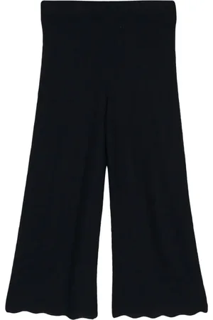 N.PEAL Hose mit Wellenstickerei