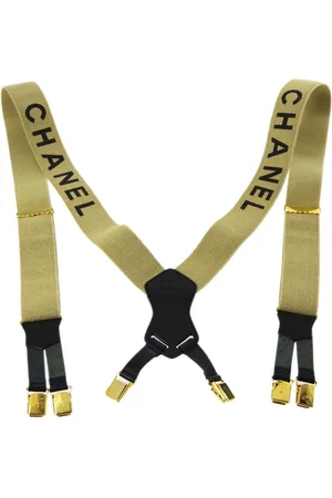 CHANEL 1990 Hosenträger mit Logo-Print