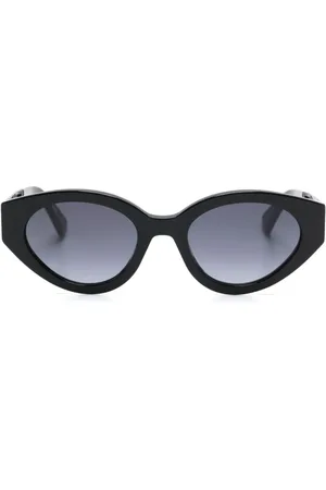 Moschino Sonnenbrille mit ovalem Gestell