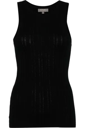 N.PEAL Geripptes Strickoberteil