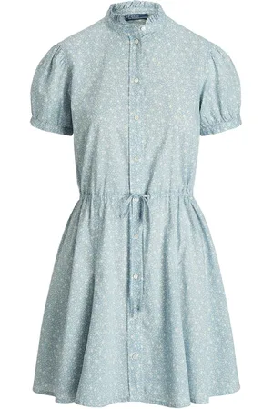 Ralph Lauren Popeline-Kleid mit Blumen-Print