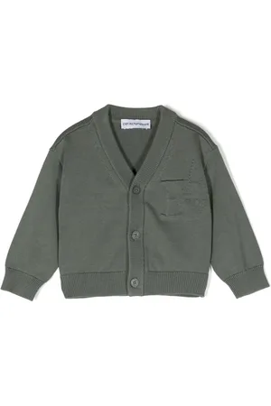 Emporio Armani Cropped-Cardigan mit V-Ausschnitt
