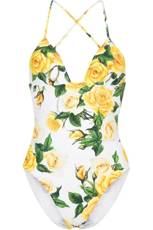 Dolce & Gabbana Badeanzug mit Blumen-Print