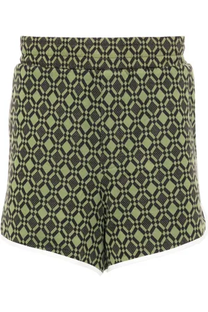 WALES BONNER Jersey-Shorts mit geometrischem Muster