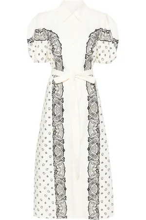 Chloé Midi-Hemdkleid mit Bandana-Print