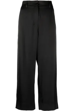 Max Mara Monza Cropped-Hose aus Satin