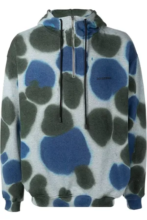 BUSCEMI Kapuzenjacke mit Batikmuster
