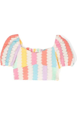 MC2 SAINT BARTH Cropped-Top in Colour-Block-Optik