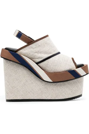 BIYAN Wedge-Sandalen aus Leinen