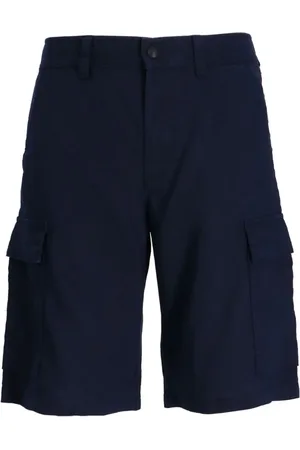 HUGO BOSS Gerade Cargo-Shorts aus Leinen