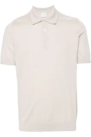ELEVENTY Fein geripptes Poloshirt