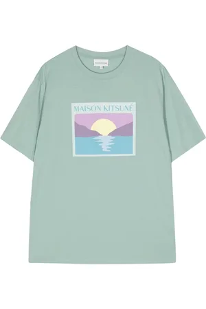 Maison Kitsuné T-Shirt mit Sunset Postcard-Print