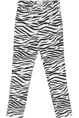 MC2 SAINT BARTH Schmale Belleville Jeans mit Zebra-Print