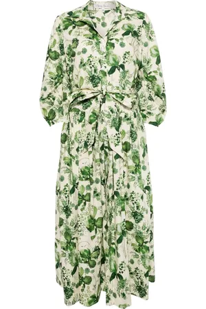 Cara Cara Raya Kleid mit botanischem Print