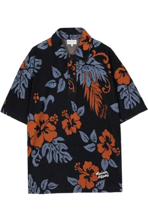 Maison Kitsuné Poloshirt mit Frottee-Finish