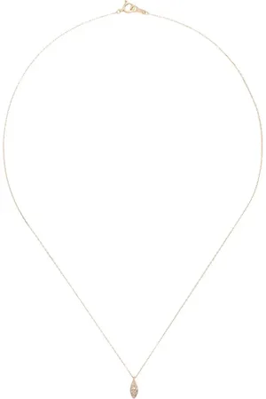 Noguchi 14kt und 10kt Gelbgoldhalskette mit Diamantanhänger
