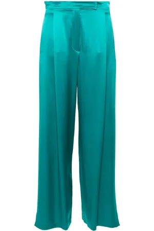 Max Mara Palazzohose aus Seide mit Schlitzen