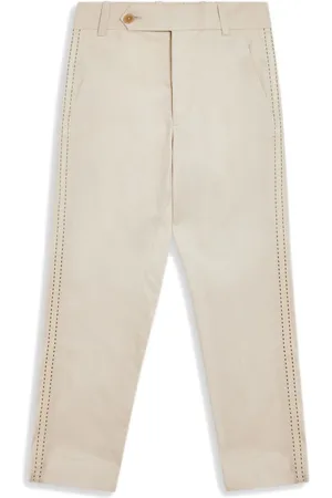 Maison Ava Gerade Hose mit Logo-Stickerei
