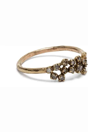 Noguchi 14kt Twelve Gelbgoldring mit Diamanten