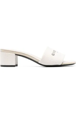 Givenchy Canvas-Pantoletten mit Logo-Print 55mm