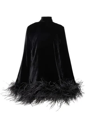 ‎Taller Marmo‎ Minikleid mit Federbesatz