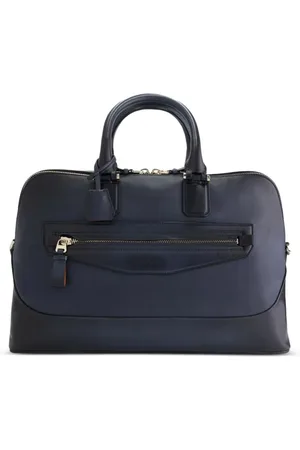 santoni Laptoptasche aus Leder