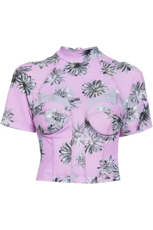 Natasha Zinko Top mit Blumen-Print
