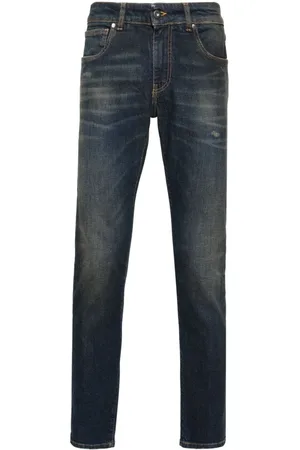 SALVATORE SANTORO Ausgeblichene Skinny-Jeans