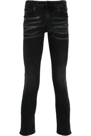 SALVATORE SANTORO Ausgeblichene Skinny-Jeans