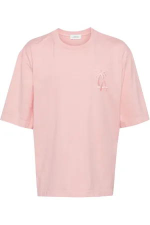 LANEUS T-Shirt mit Logo-Stickerei