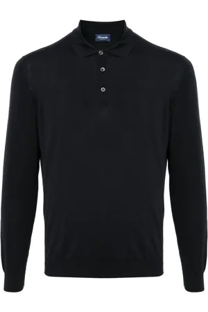 DRUMOHR Fein gestricktes Poloshirt
