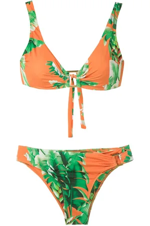 AMIR SLAMA Bikini mit Blumen-Print