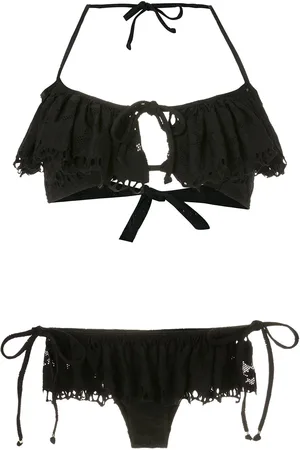 AMIR SLAMA Triangel-Bikini mit Rüschen