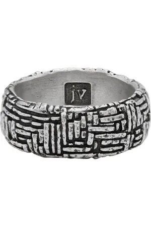 John Varvatos Woven Sterlingsilberring