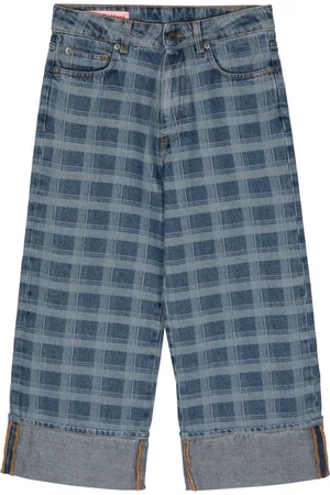 Molly Goddard Weite Jeans mit Karomuster