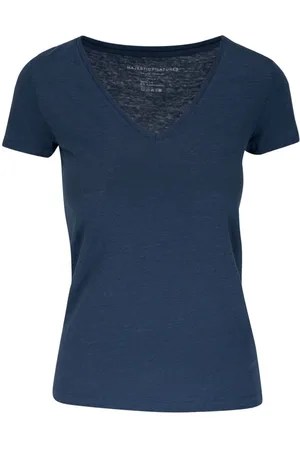 Majestic T-Shirt mit V-Ausschnitt