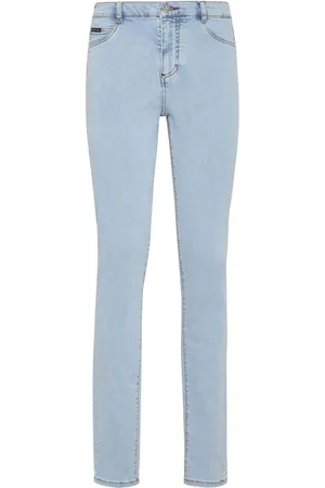 Philipp Plein Skinny-Jeans mit Logo-Schild