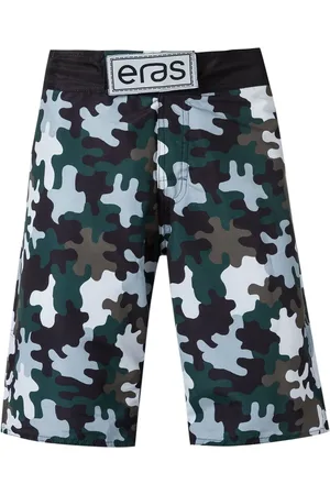 AMIR SLAMA Badeshorts mit Camouflage-Print
